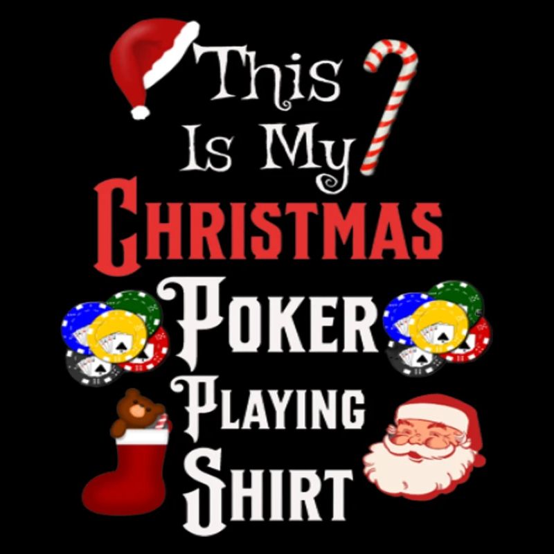 C'est ma chemise de jeu de poker de Noël drôle