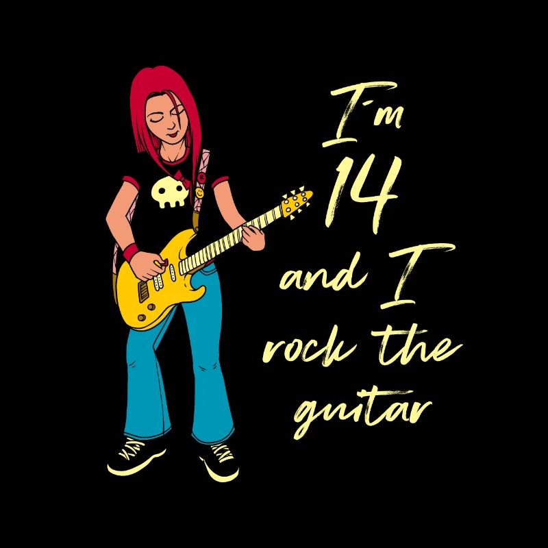 Ich bin 14 - Mädchen Gitarrist