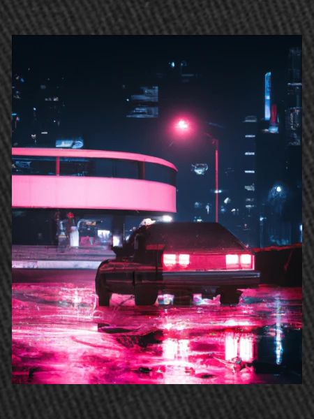 Vaporwave Esthétique Synthwave Car