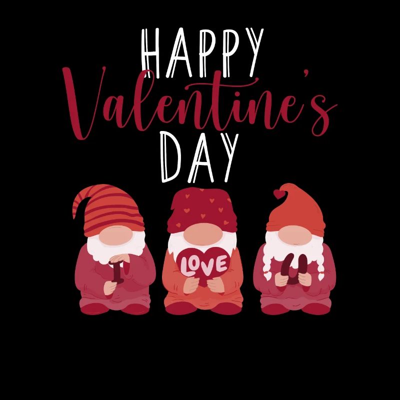 Joyeux Gnome de la Saint-Valentin Cher couple Gnome