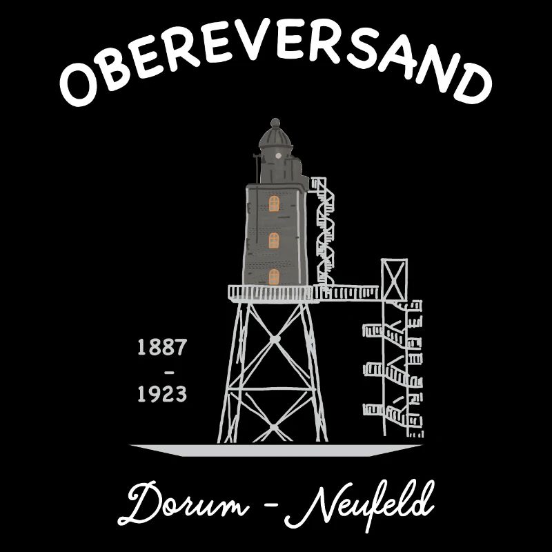 Phare Dorum - Neufeld, côte allemande de la mer du Nord