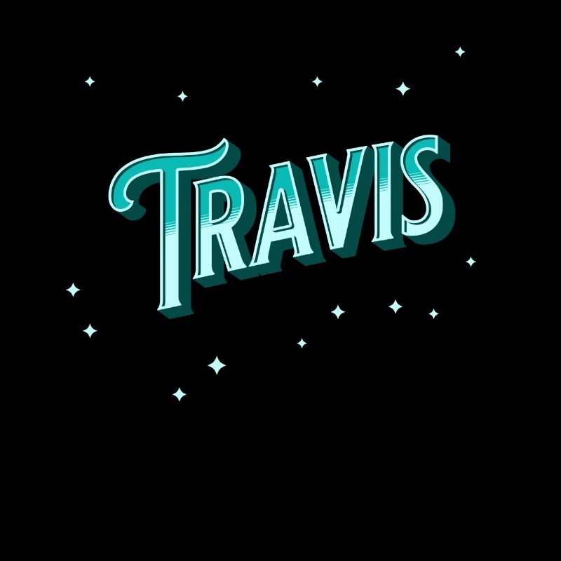 Travis Namen personalisiert