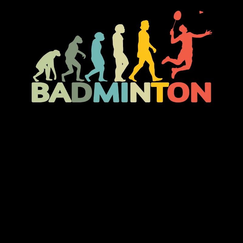 Conception d’idée cadeau de joueur de badminton