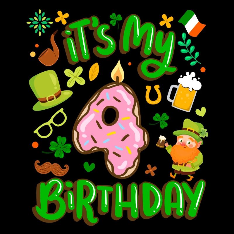 Es Ist Mein 4 Geburtstag Urlaub Donut St.