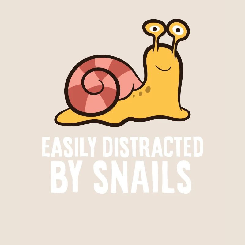 Snail Lover Easily Distracted By Snails