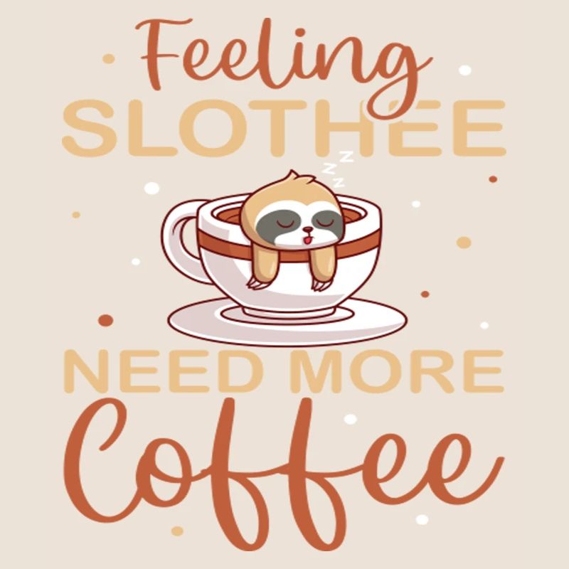 Feeling Slothee Need More Coffee