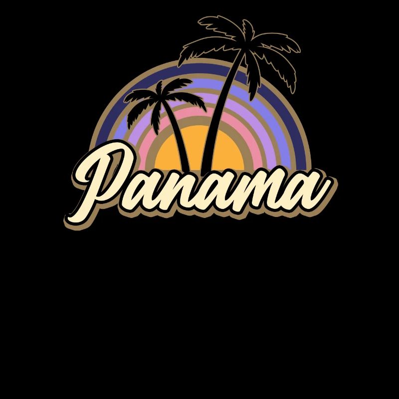 Panama Vintage Sunset Panamanian Palms Wildness