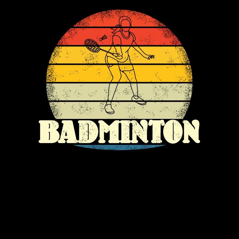 Conception d’idée cadeau de joueur de badminton