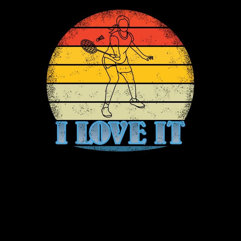 Conception d’idée cadeau de joueur de badminton