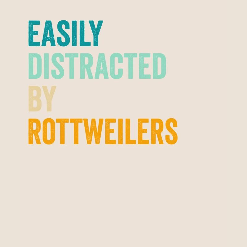 Facilement distrait par les rottweilers