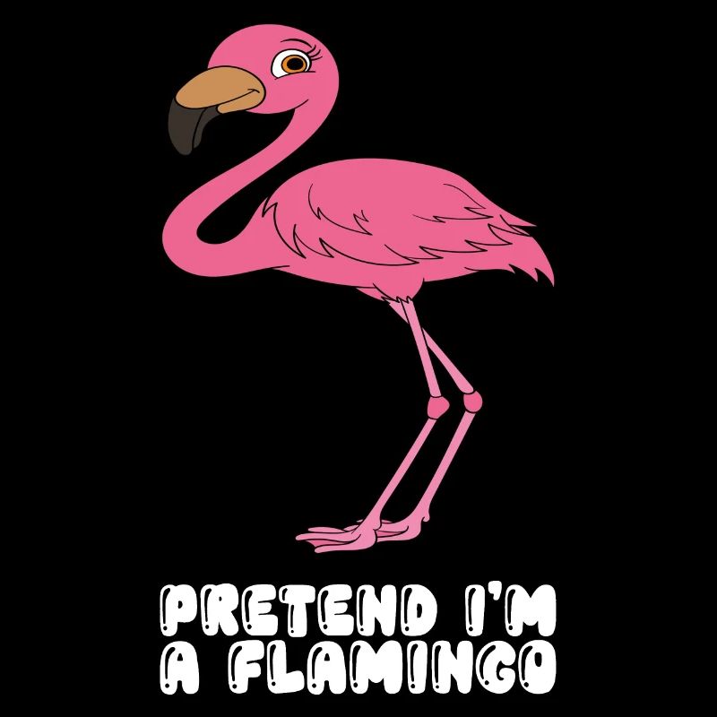 Drôles de graphismes de flamants roses