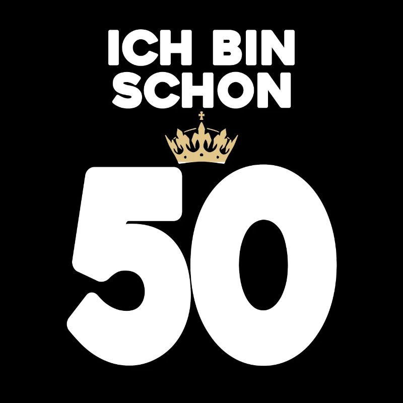 50. Geburtstag Geschenk - 50 Jahre mit Krone