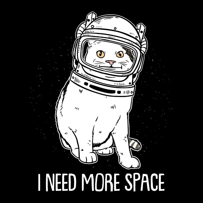 Katze Astronaut I Need More Space