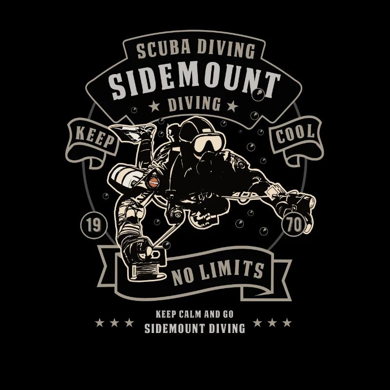 Sidemount Diving Keep Calm Cave Diving Gift