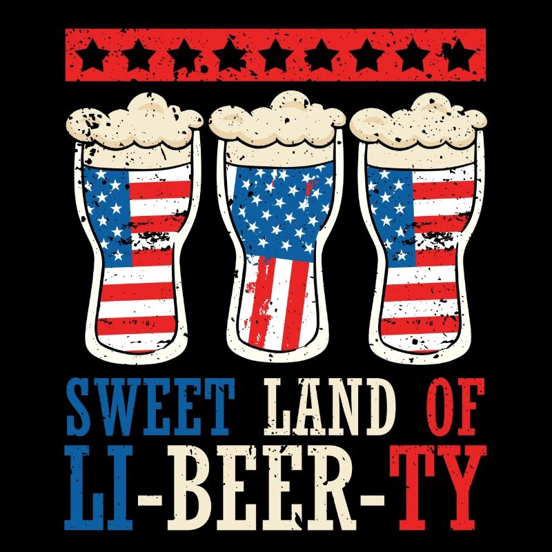 Süßes Land Der Li-bier-ty 4. Juli