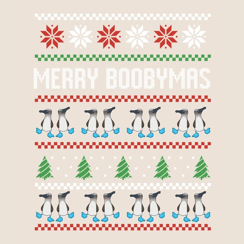 Blaufuß Tölpel Vogel Hässlicher Weihnachtspullover