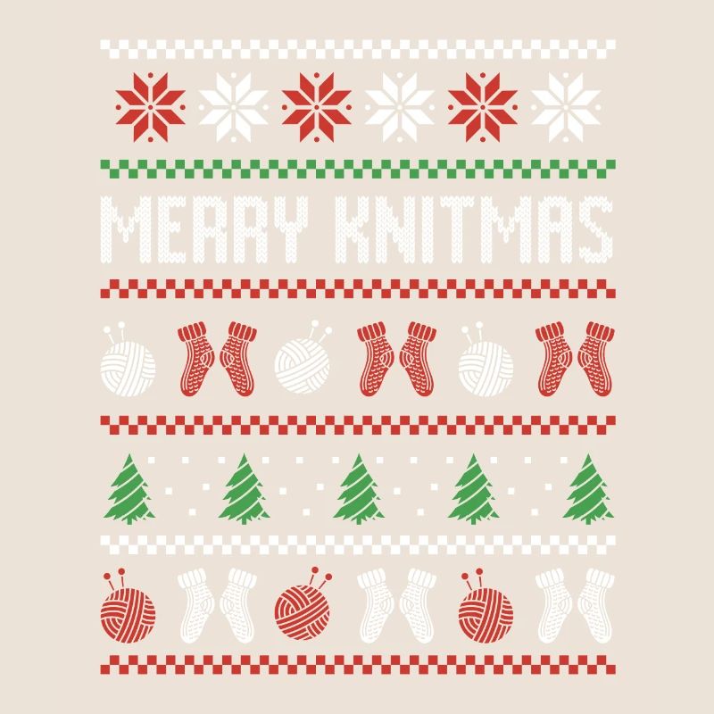 Stricken Nähen Hässlicher Weihnachtspullover Merry