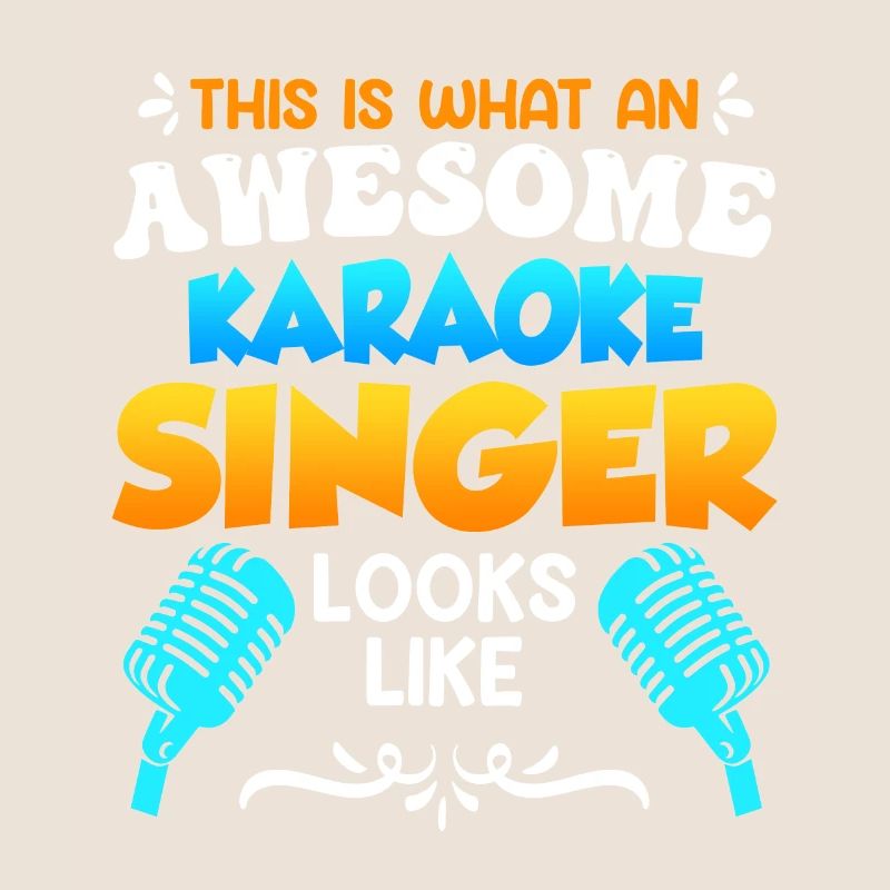 This is what a karaoke singer looks like singing from karaoke