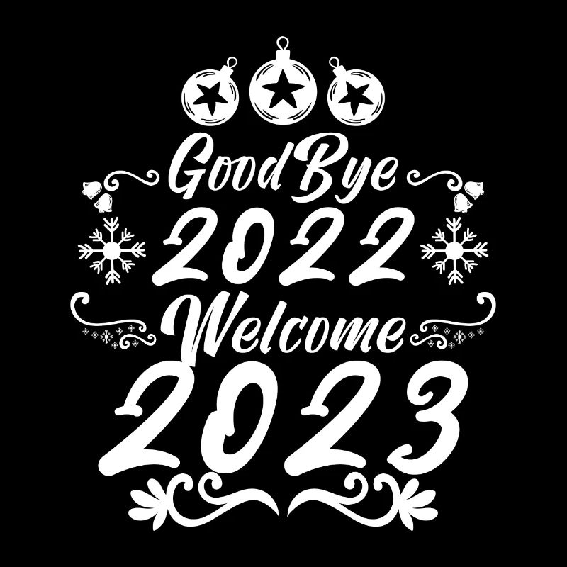 Goodbye 2022 welcome 2023 gift happy new year.