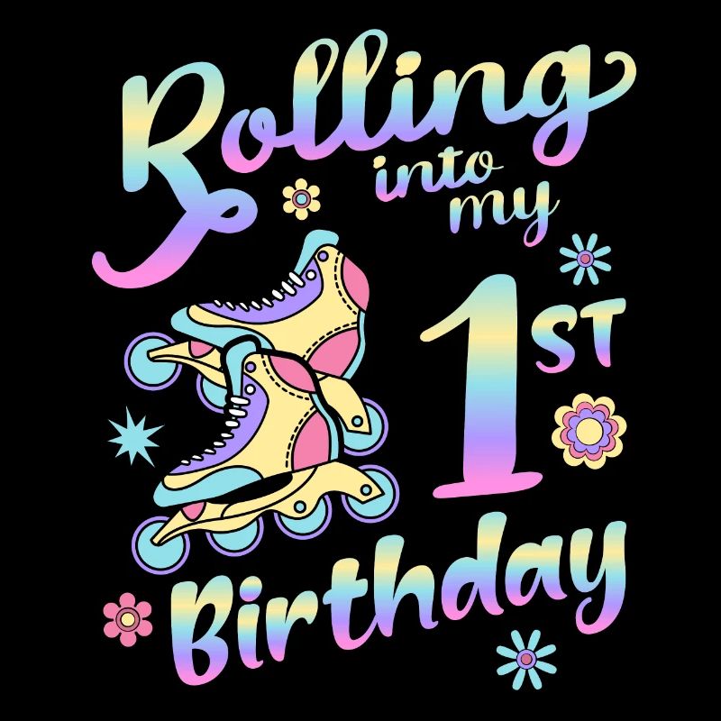 Rolling Into My 1st Birthday Roller Skater Inline