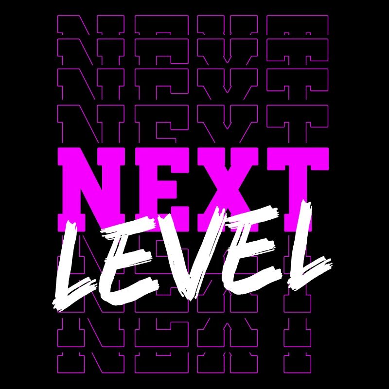Next level magenta typography design