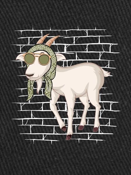 Goat sunglasses with scarf