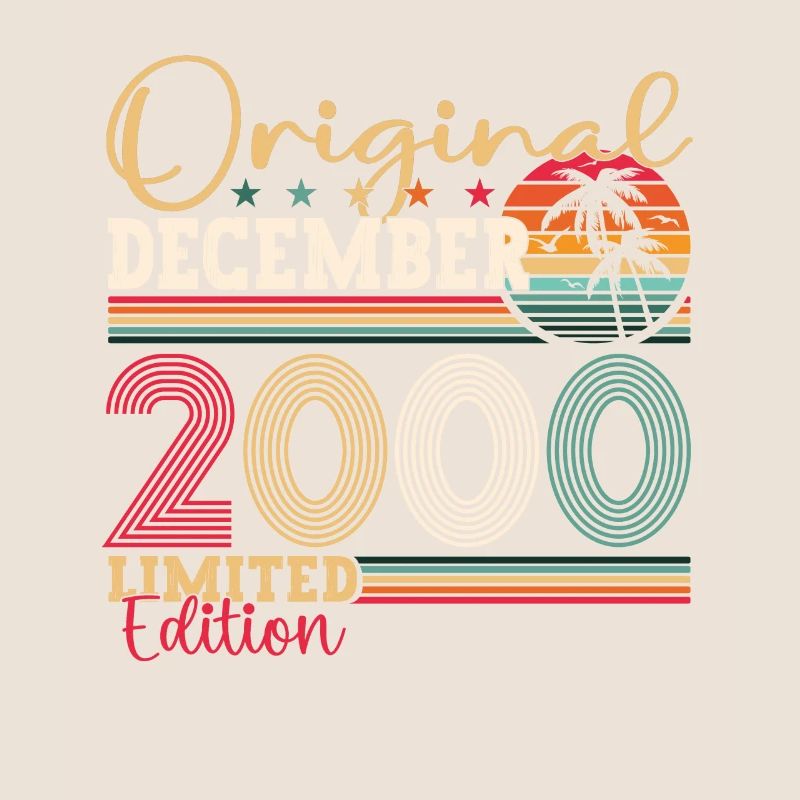 Original Décembre 2000 22e anniversaire Cadeau