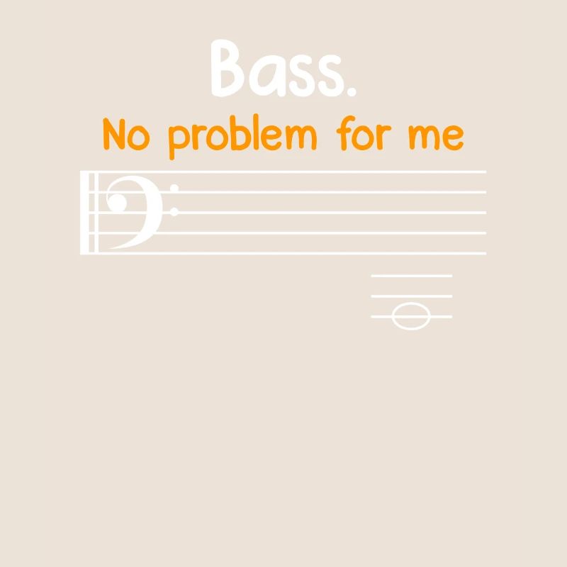 Clef de basse La basse n’est pas un problème pour moi notes