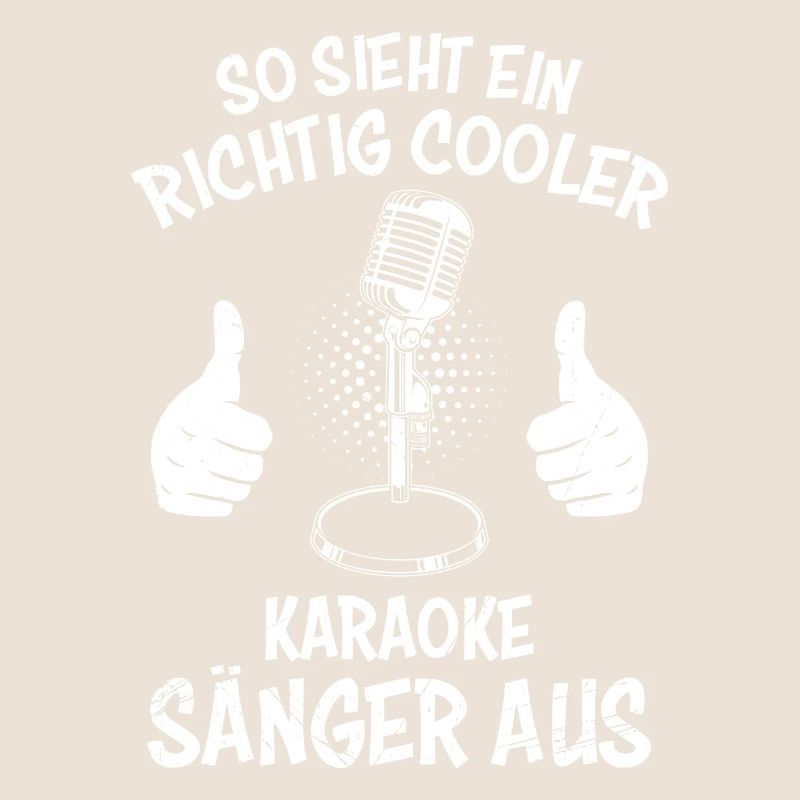 So sieht ein cooler Karaoke Sänger aus singen