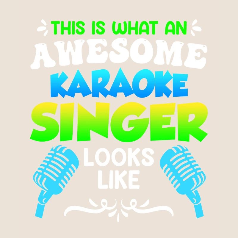 So sieht ein Karaoke Sänger aus Karaoke singen