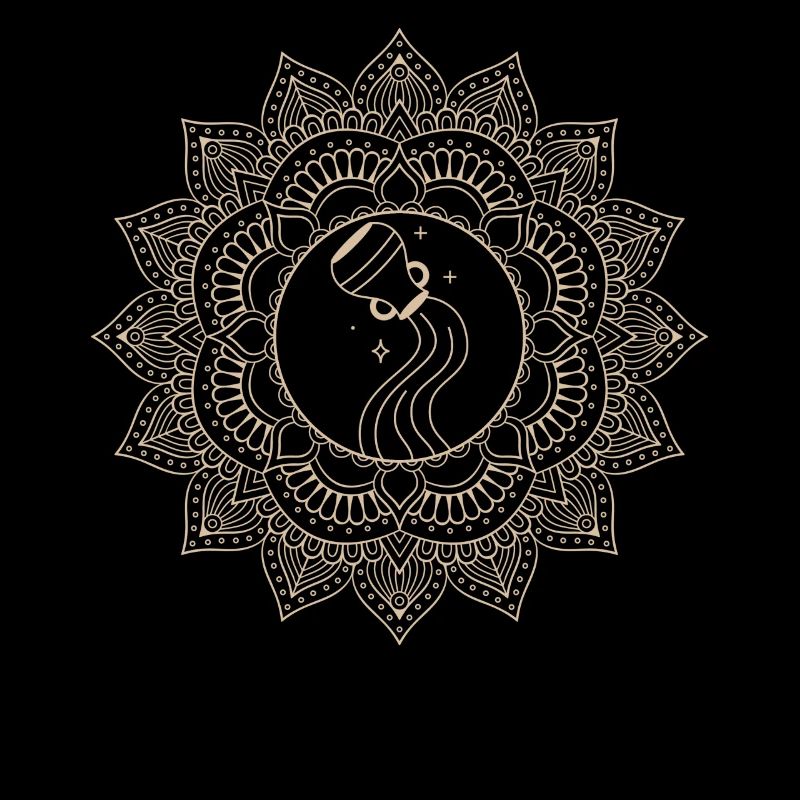 Wassermann Sternzeichen Mandala