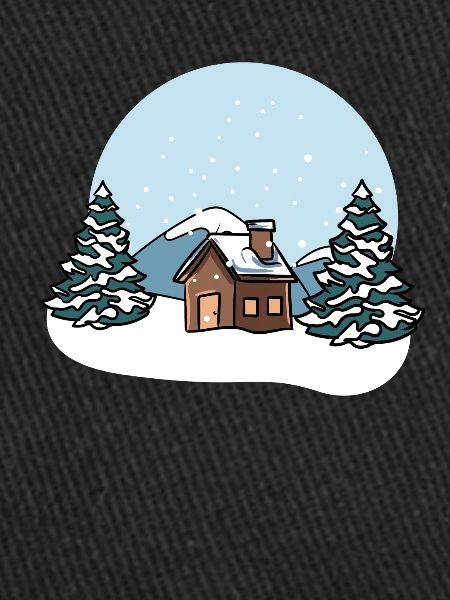 Winter landscape snow