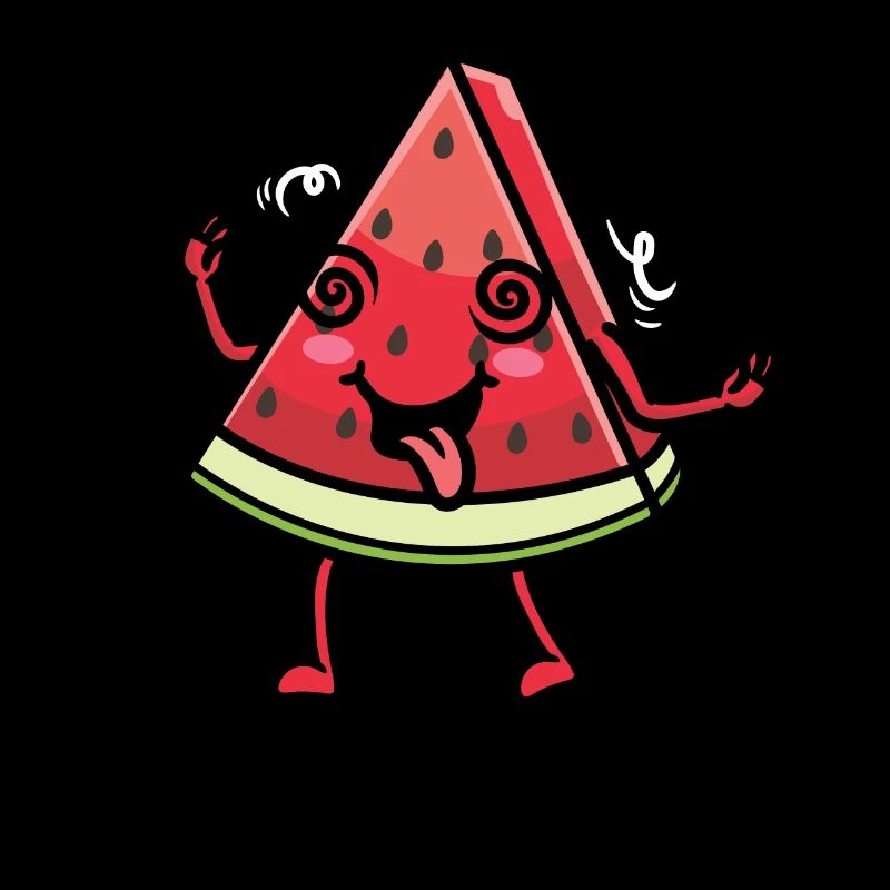 Pastèque Melon Emoticon Fruit Kawaii