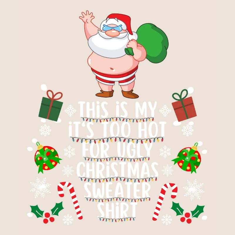 Chemise pull de Noël trop chaude pour moche