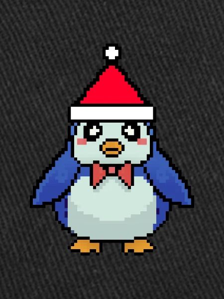 Penguin pixelisé Noël - Funny Penguin