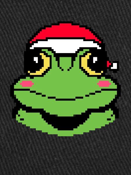 Frog Pixélisé Christmas - Drôle
