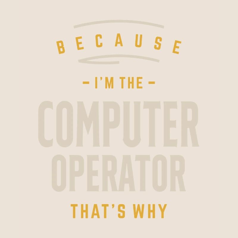 Computer Operator Job Occupation Birthday Worker