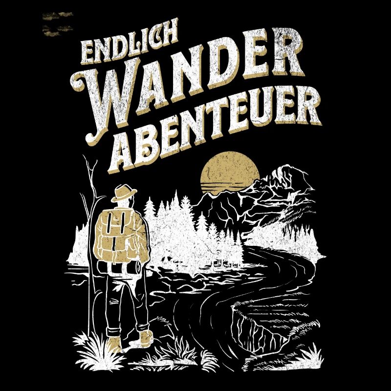 Endlich Wander Abenteuer Vintage Look