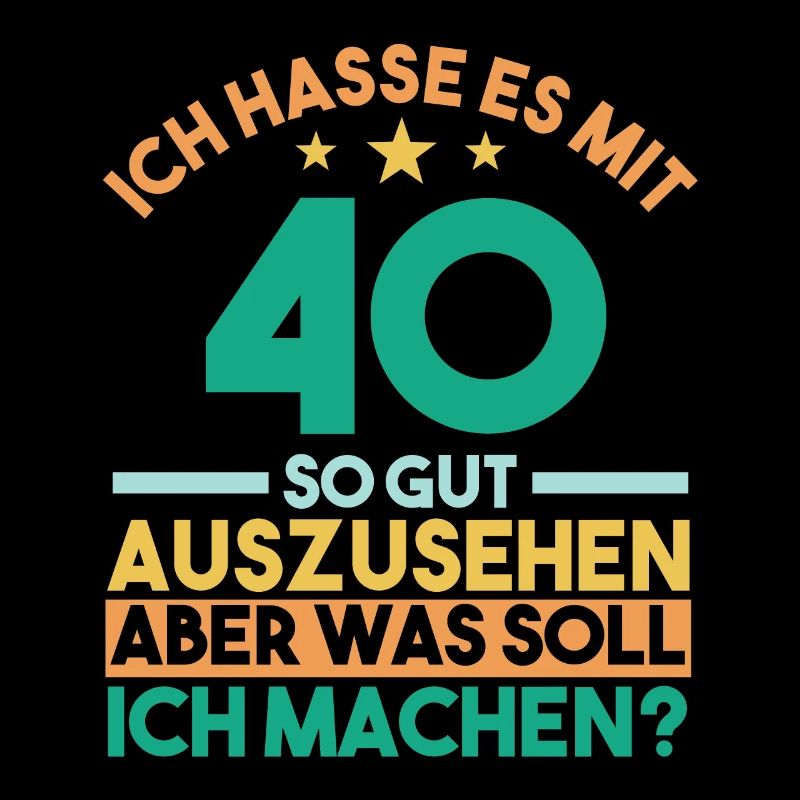 Vierzig Vierzigster 40 Jahre Geburtstag