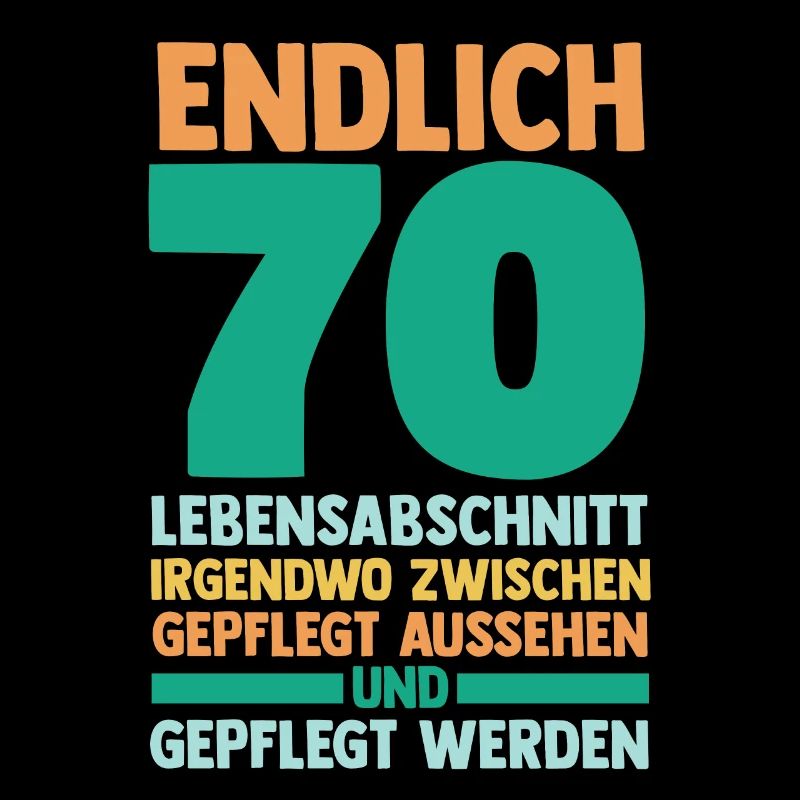 Siebzig Siebzigster 70 Jahre Geburtstag