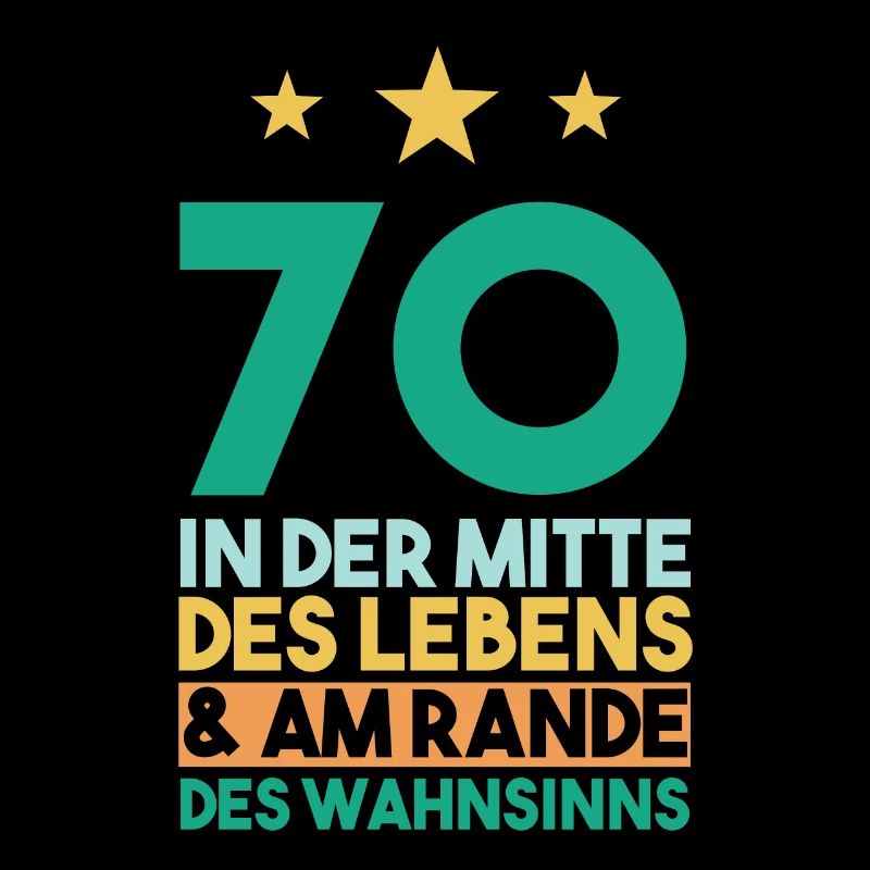 Siebzig Siebzigster 70 Jahre Geburtstag