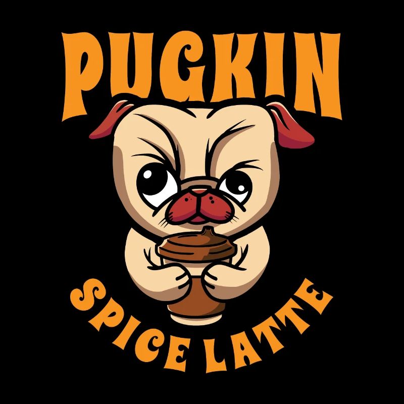 Pugkin Spice Latte Coffee Pumpkin Spice Pug Owner