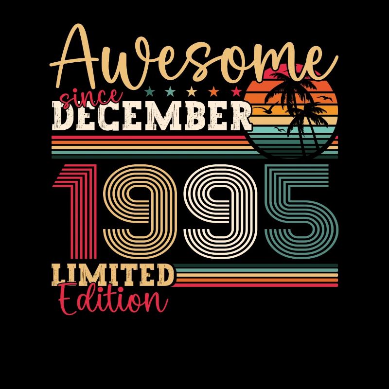 Décembre Né 1995 Cadeau de 27e anniversaire