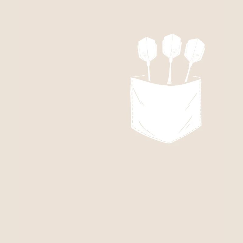 Fléchettes dans la poche de poitrine