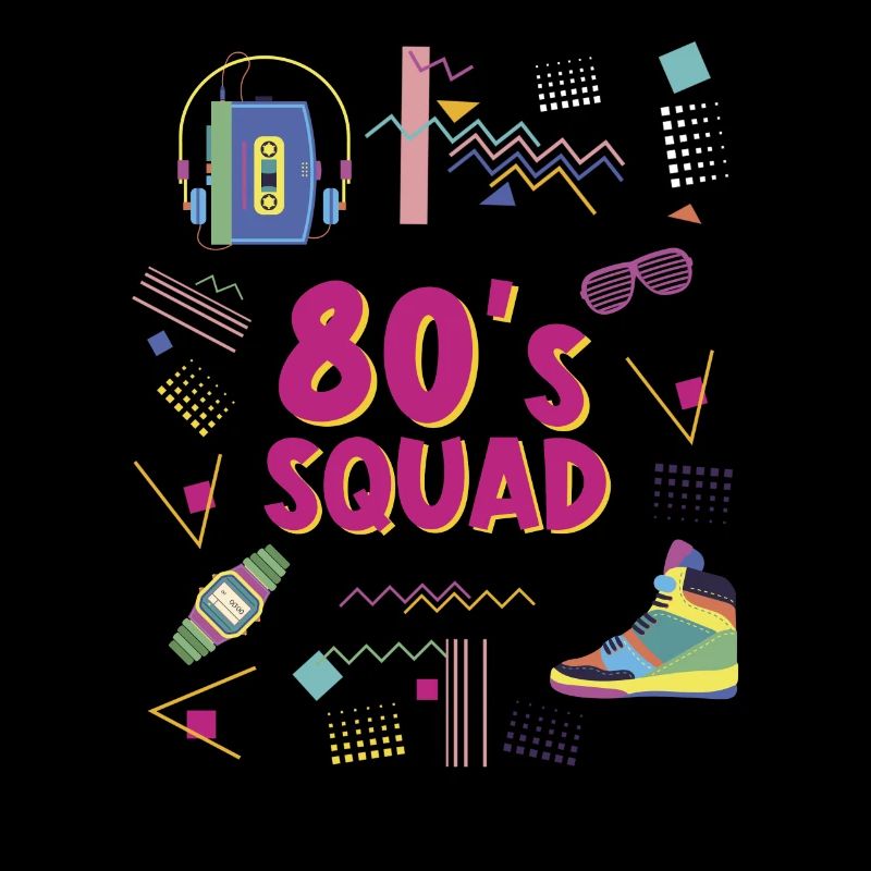 80's Squad 80's Party Motto Group 80s