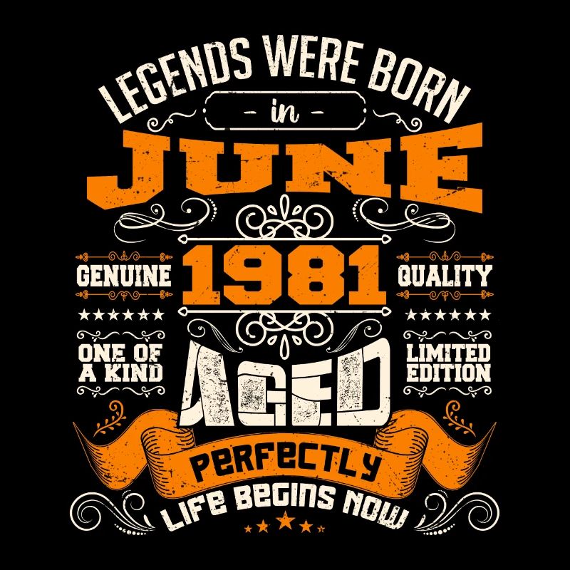 Legends wurden im Juni 1981 geboren | limitierte Auflage