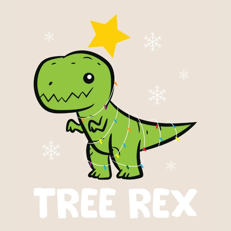 T-Rex - Tree Rex String Light Star Snowflake