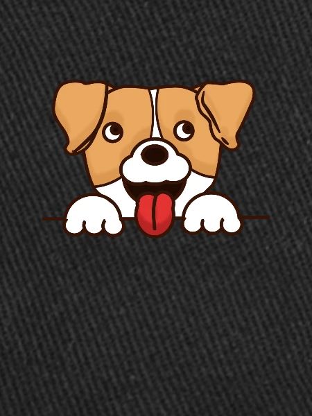Visage de chien mignon