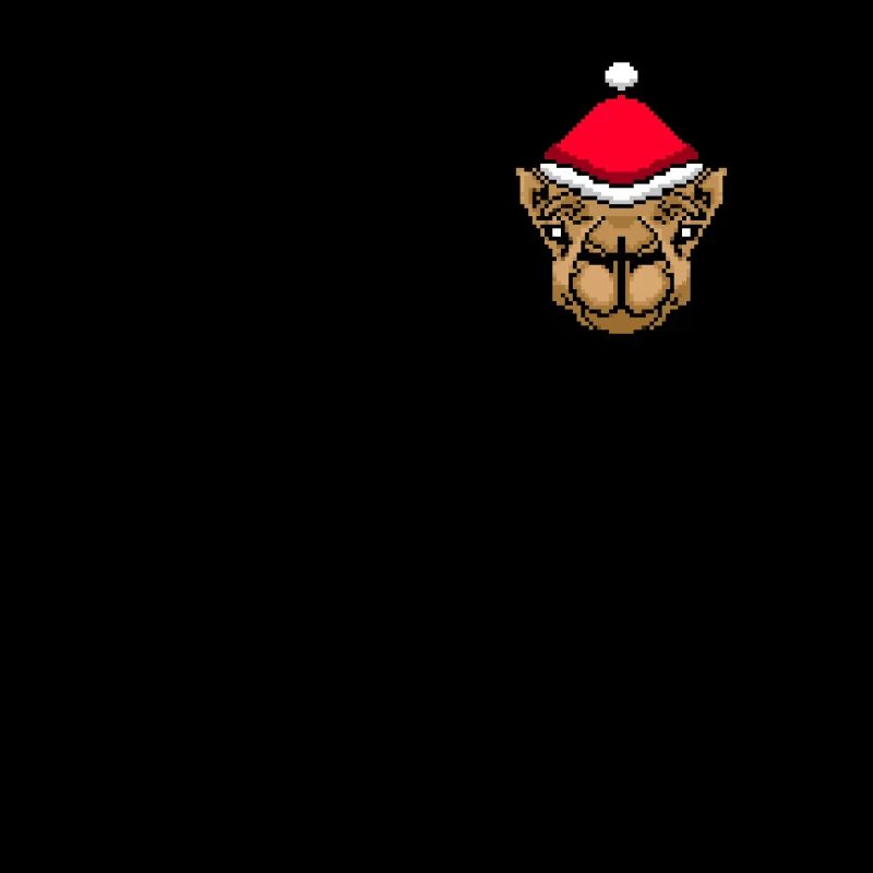 Camel pixelated Christmas - Funny camel