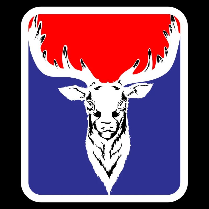 Hunter Funny Roebuck Deer Logo | Colors can be changed